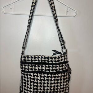 Vera Bradley‎ Triple Zip Hipster Crossbody Midnight Houndstooth
